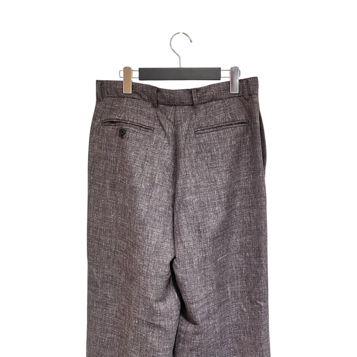 BISOWN 26SSWOOL LINEN 1TUCKスラックス26S-BIS-PT03M 古着・中古-4枚目のアイテム画像