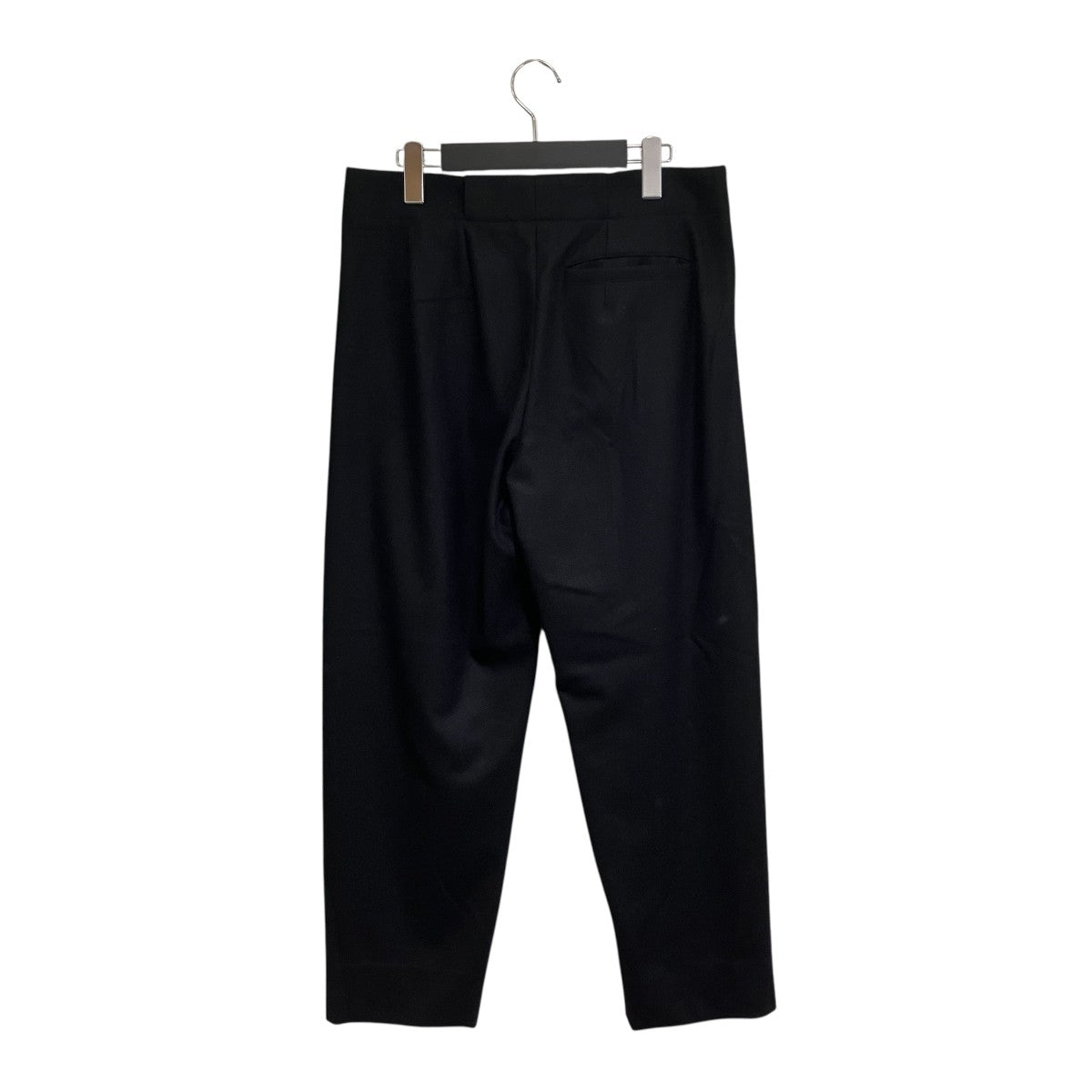 OVERCOAT PLEATED TROUSER WOOL FLANNELスラックスF24P018-NKCF 古着・中古-2枚目のアイテム画像
