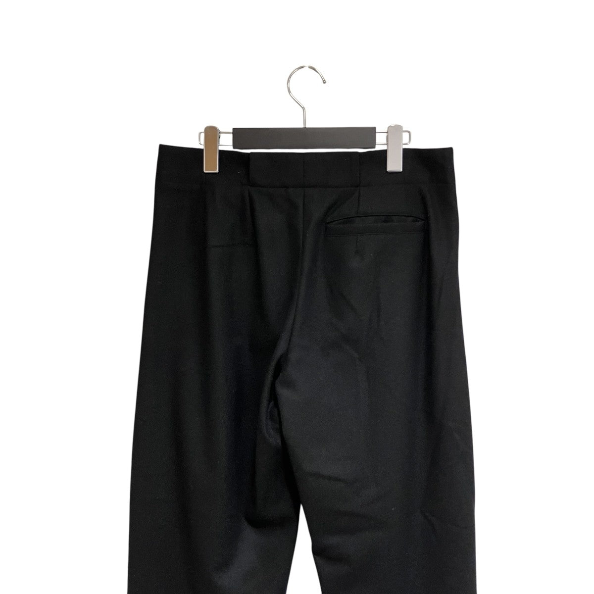 OVERCOAT PLEATED TROUSER WOOL FLANNELスラックスF24P018-NKCF 古着・中古-4枚目のアイテム画像