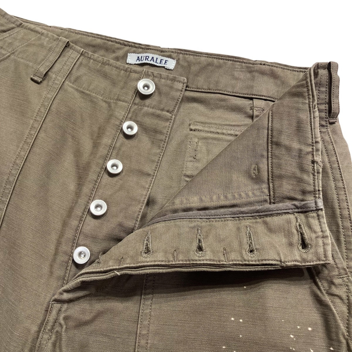 25AWWASHED BAGGY SATIN BLEACHED BAKERパンツA25AP01BP