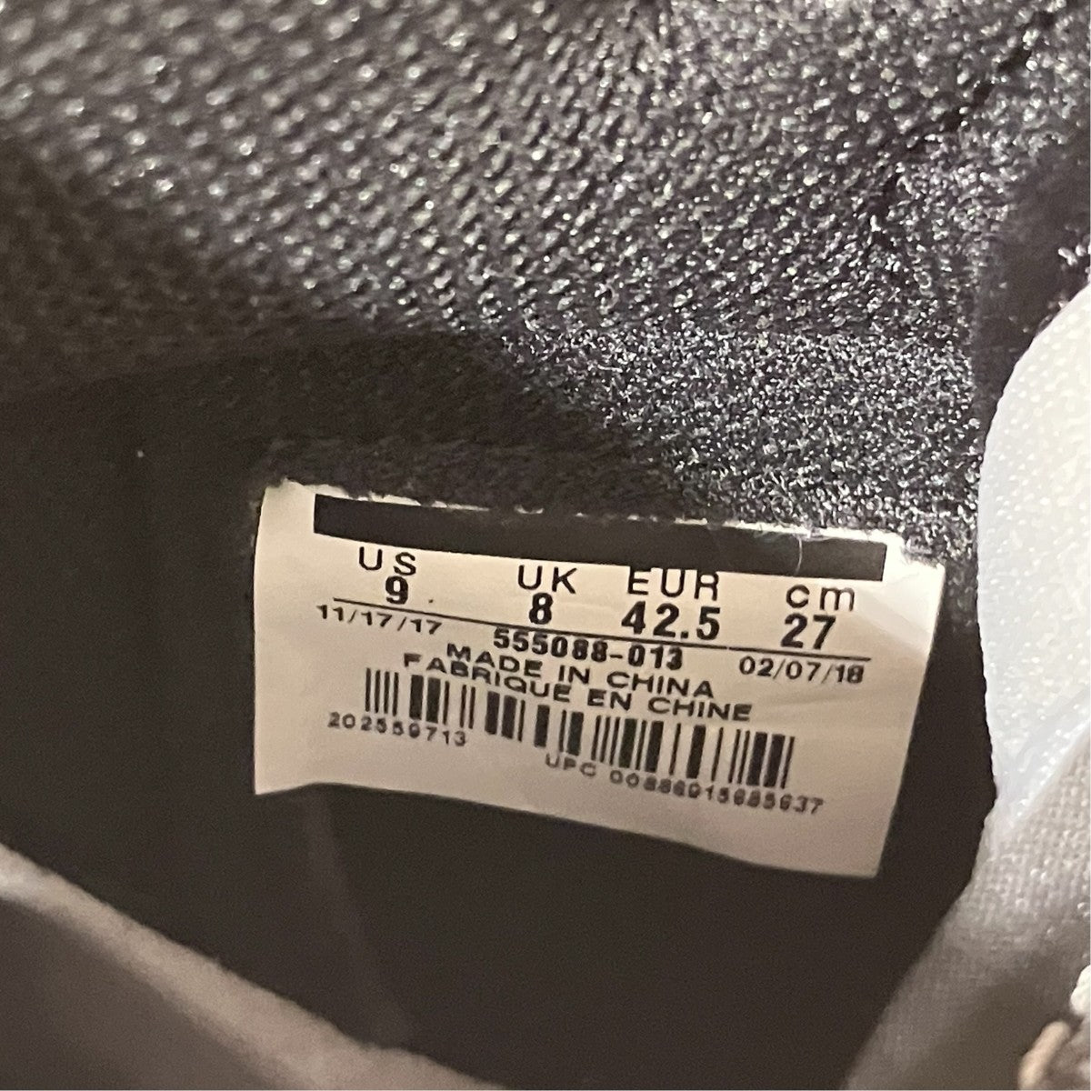 NIKE Air Jordan 1 Retro High OG Shadow AJ1ハイカットスニーカー555088-013 古着・中古-8枚目のアイテム画像