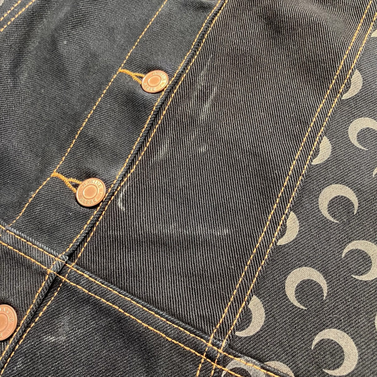 marine serre Regenrated Moonデニムスカート 古着・中古-6枚目のアイテム画像