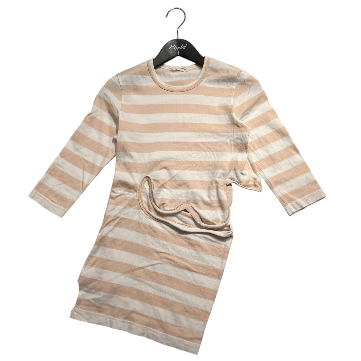 COMME des GARCONS AD2003変形ボーダーカットソーGM-T052 古着・中古-1枚目のアイテム画像