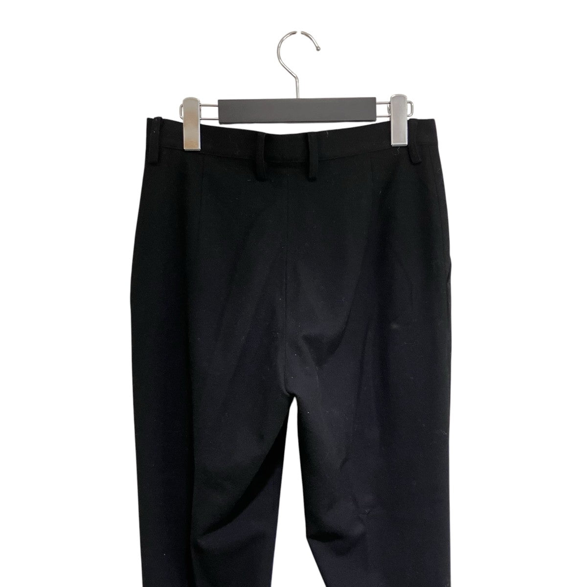 YOHJI YAMAMOTO 裾レザー切替ウールロングパンツFX-P21-109 古着・中古-4枚目のアイテム画像