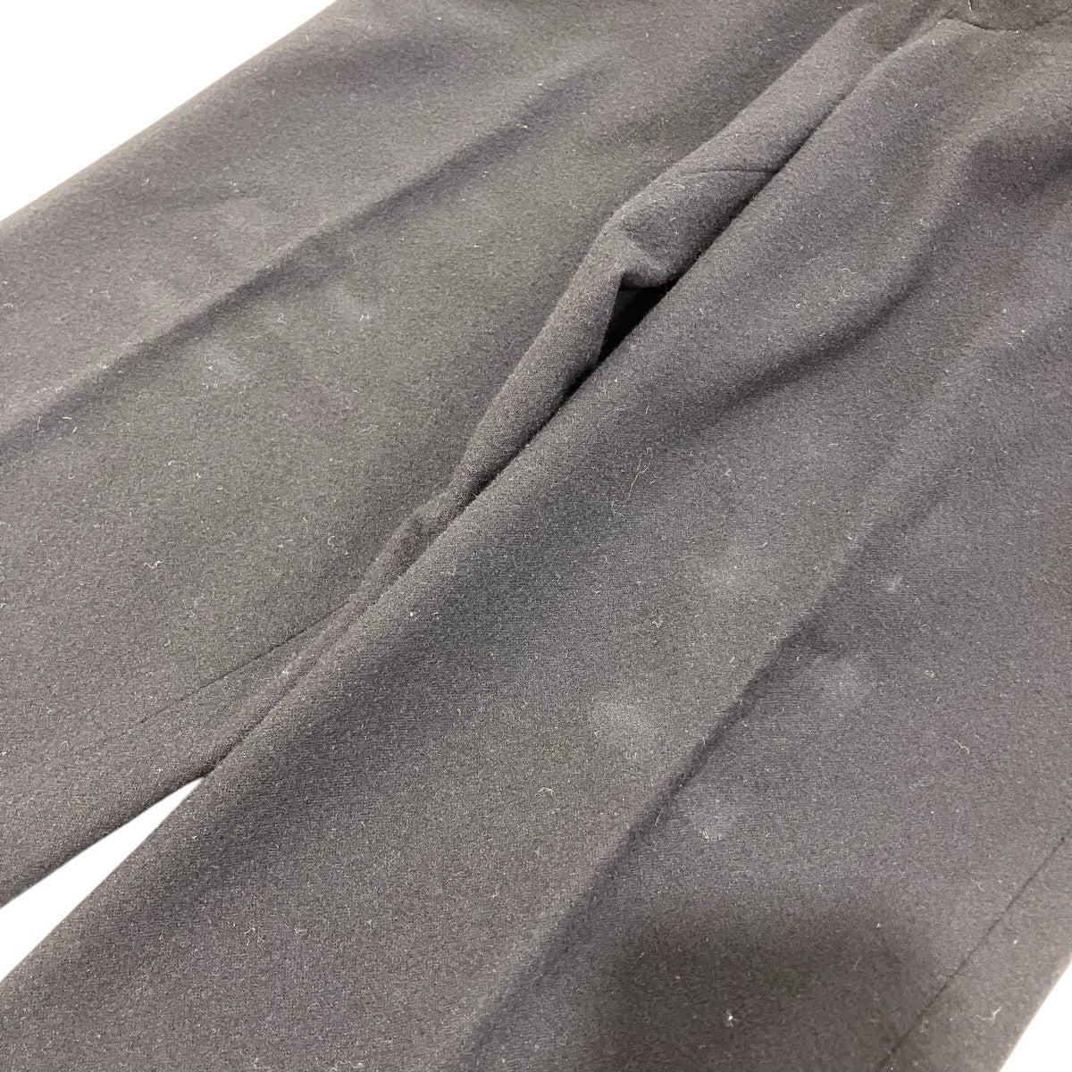 YOHJI YAMAMOTO 裾レザー切替ウールロングパンツFX-P21-109 古着・中古-7枚目のアイテム画像