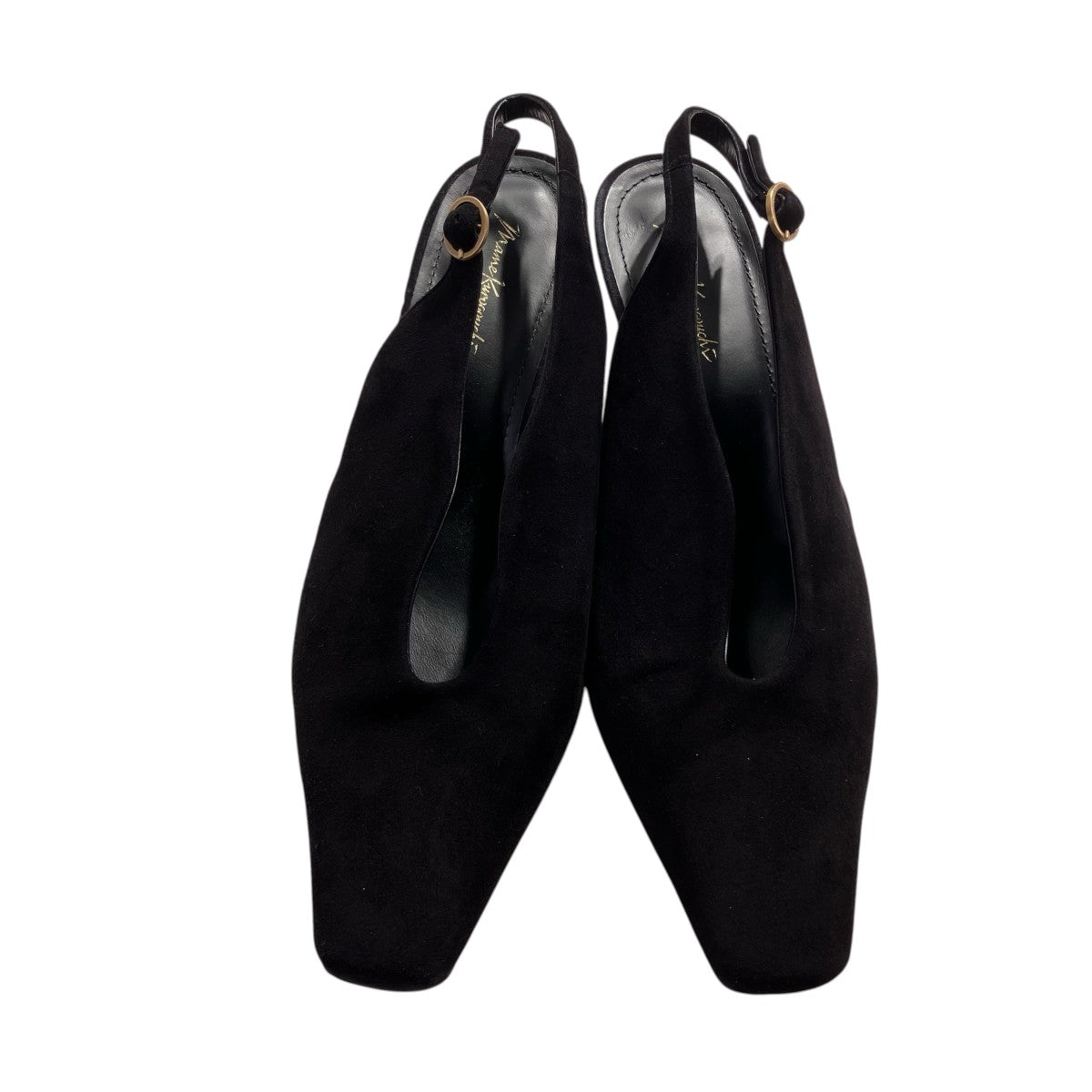 mame kurogouchi Curved Line Sling Back Suede HeelsパンプスMM-AC302 古着・中古-2枚目のアイテム画像
