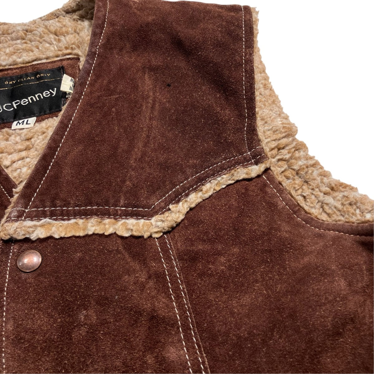 VINTAGE 70sメキシコ製 JC PENNEYベストVDR 9663 古着・中古-6枚目のアイテム画像