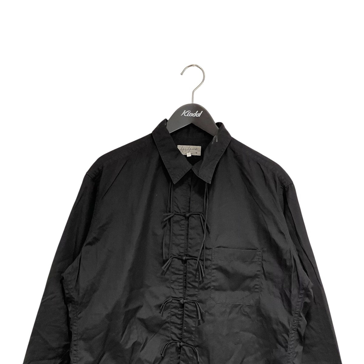 YOHJI YAMAMOTO China Button Open Collar長袖シャツHK-B04-001 古着・中古-3枚目のアイテム画像