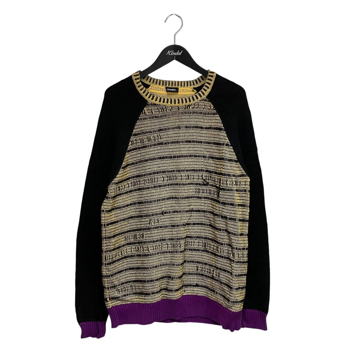 DIESEL ダメージ加工ニット 古着・中古-1枚目のアイテム画像