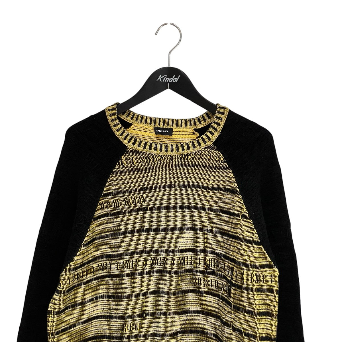 DIESEL ダメージ加工ニット 古着・中古-3枚目のアイテム画像