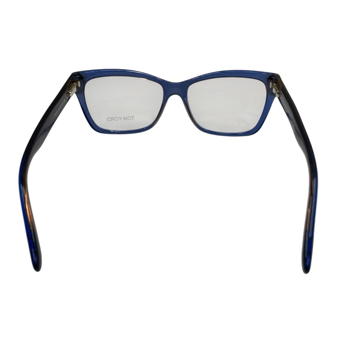 極美品▼トムフォード TOM FORD TF5277 053 ロゴ金具 ウェリントン メガネ/アイウェア ハバナブラウン 53□20 145 伊製 度無し ケース付