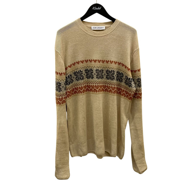 OUR LEGACY(アワーレガシー) BASE ROUNDNECKリネンニットセーター