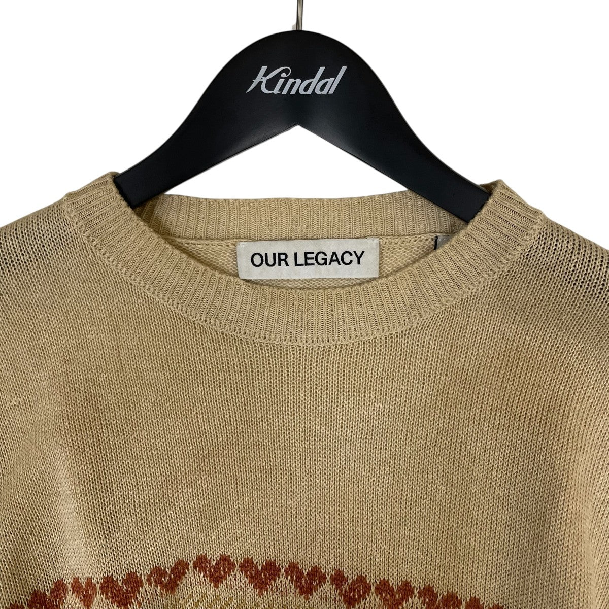 OUR LEGACY BASE ROUNDNECKリネンニットセーターM2243BS 古着・中古-3枚目のアイテム画像