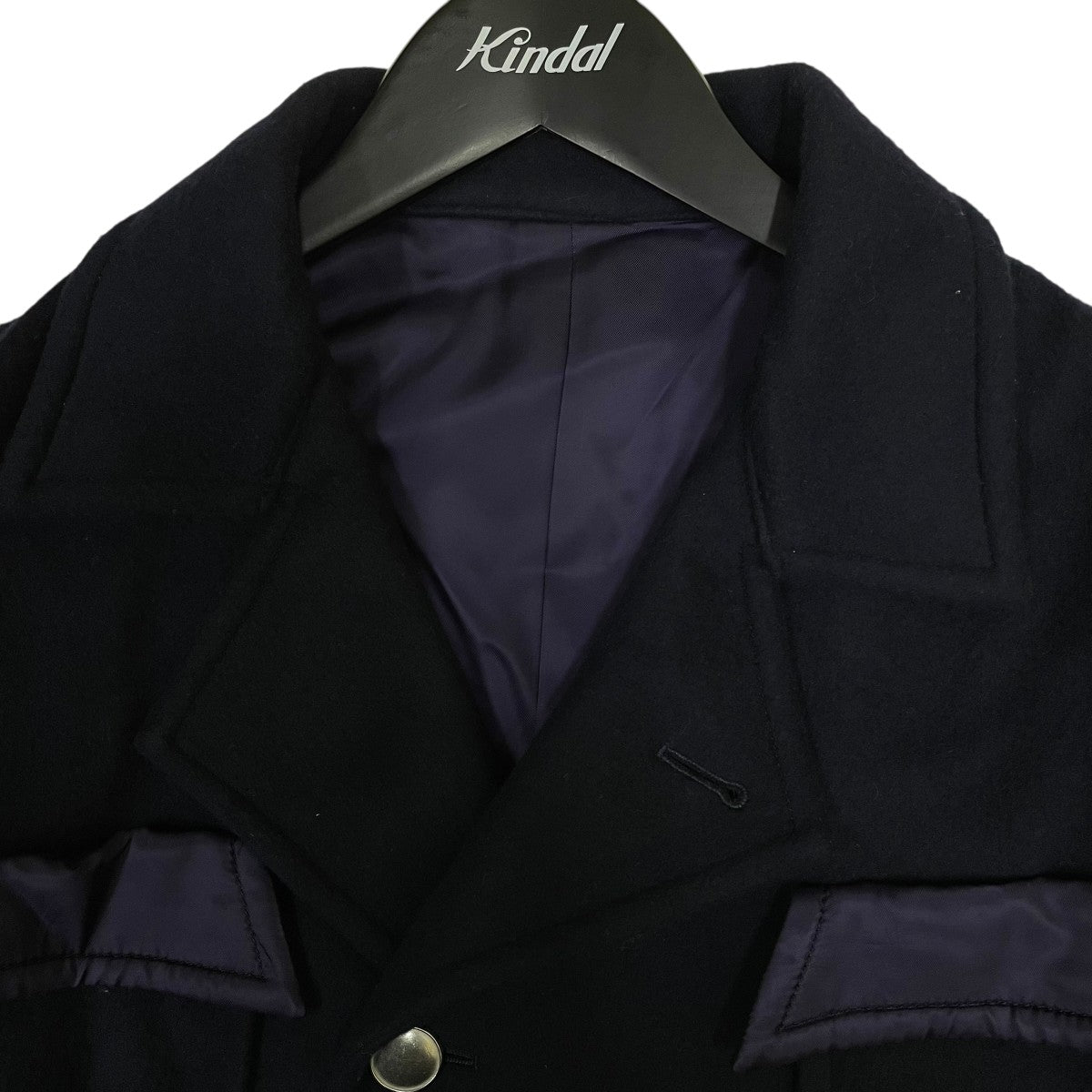 sulvam / 22AW/OVER BLOUSON JACKET/ジャケット/S/ウール/PUP/SQ-J06-150// sulvam(サルバム) 22AWOVER BLOUSON JACKETウールジャケットSQ J06 150