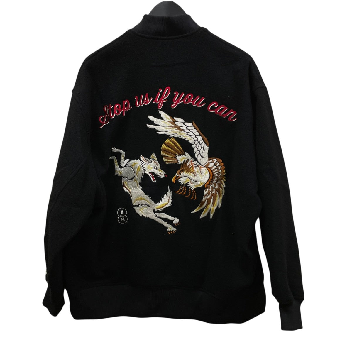 sulvam × KOZABURO / スタジャン/M/ウール/BLK/KS-J09-120刺繍スタジャン/刺繍スタジャン sulvam×KOZABURO 22SS刺しゅうスタジャンジャケットKS J09 120 KS J09