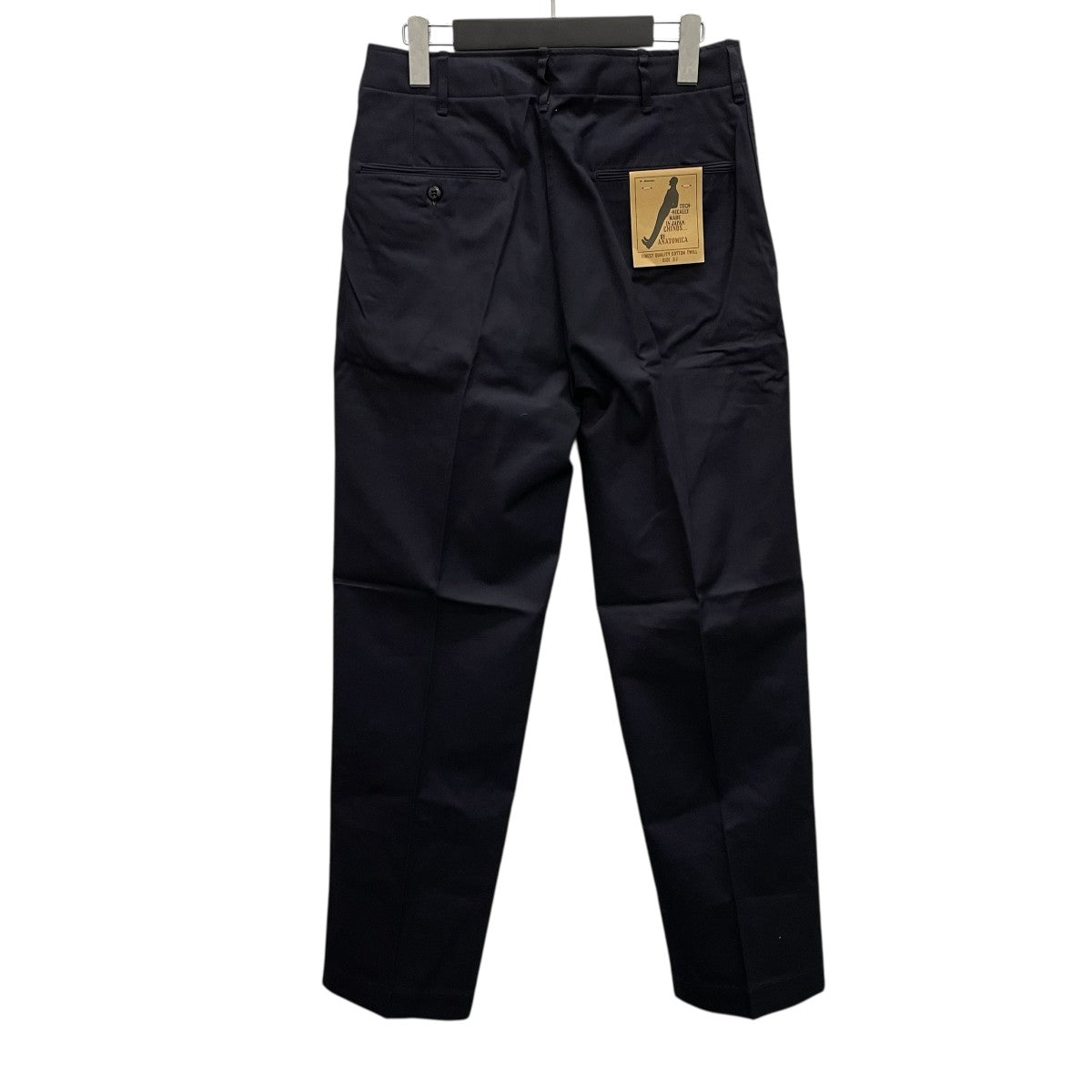 anatomica チノ2 ブラック コットン ギャバジン 33 オーダー品