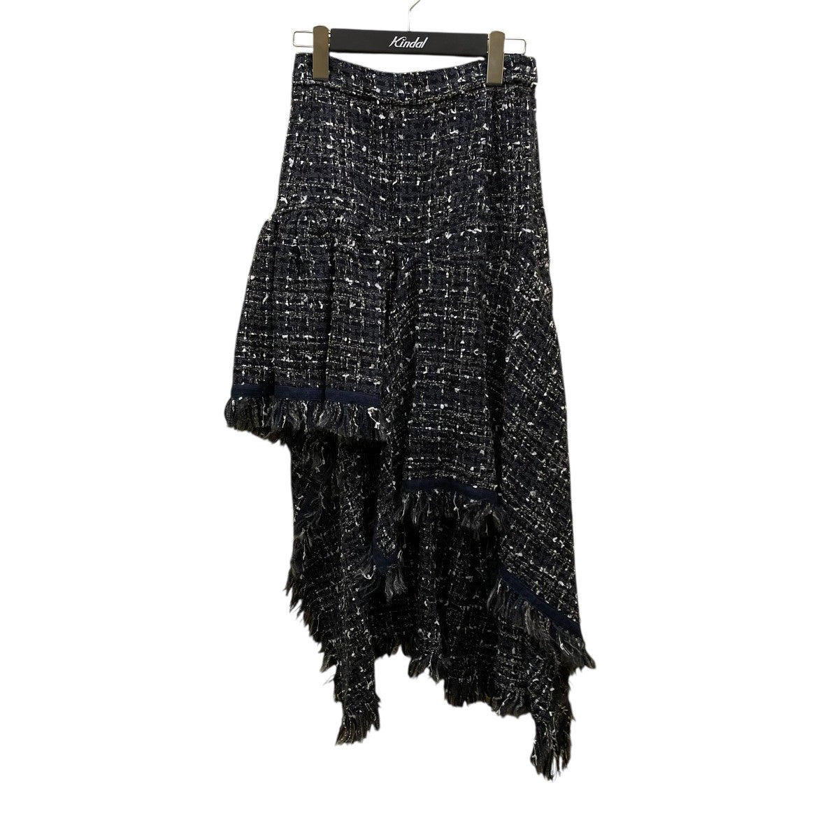 asymmetrical tweed skirtツイードスカート