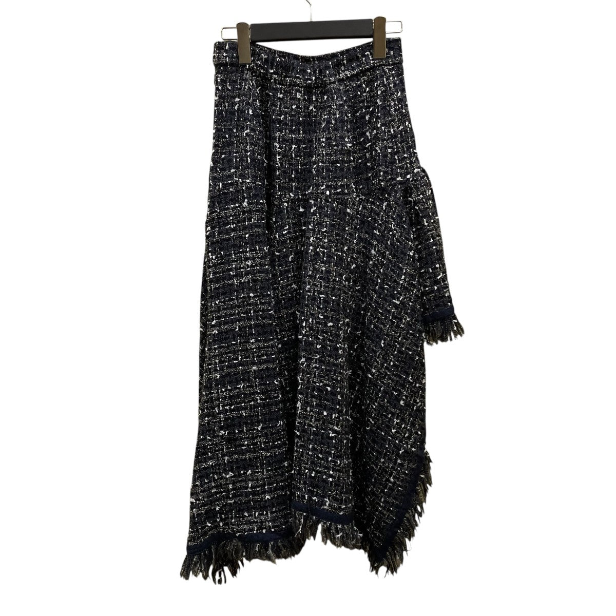 asymmetrical tweed skirtツイードスカート