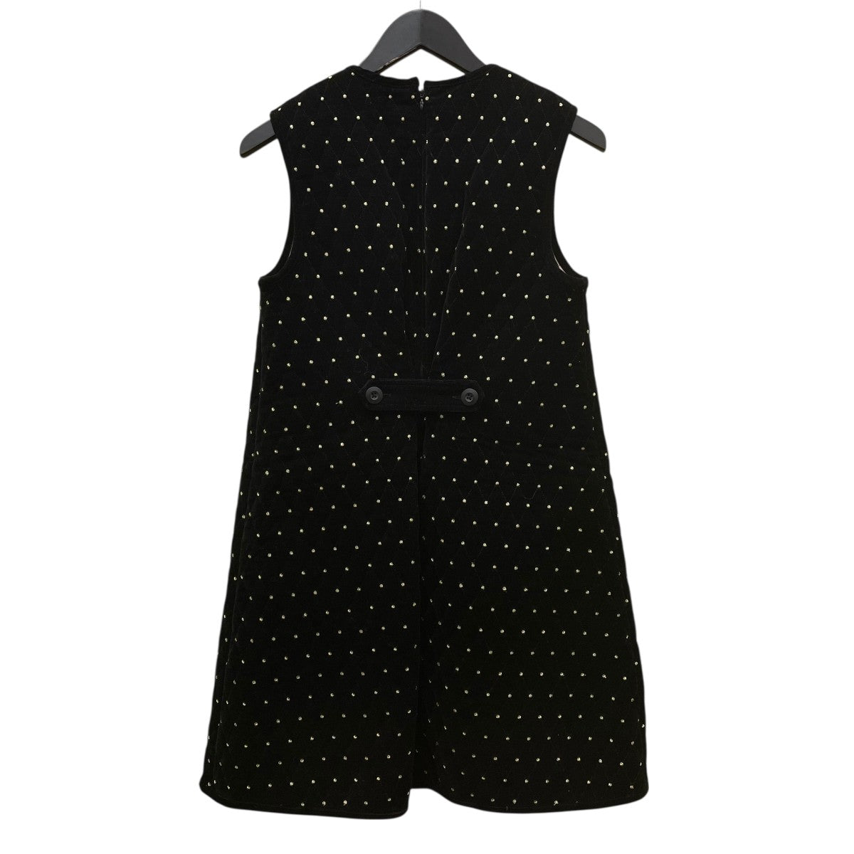 Bibiy．(ビビィ) キルティング ドット刺繍ノースリーブワンピースB21