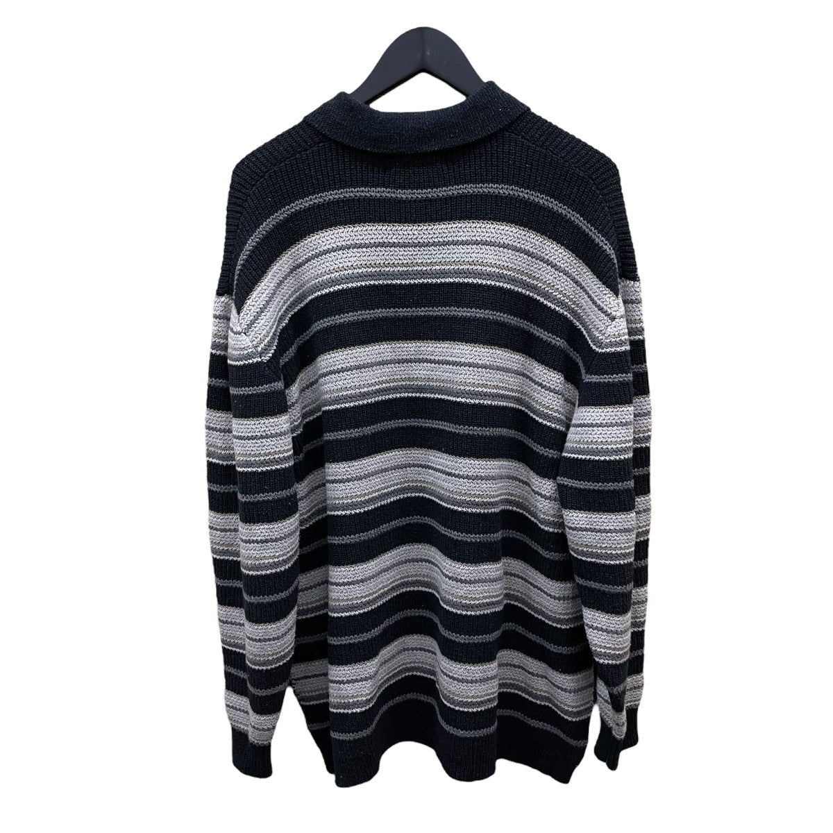 CLANE MULTI BORDER KNIT POLO TOPボーダーニットポロ16106-2052 古着・中古-1枚目のアイテム画像