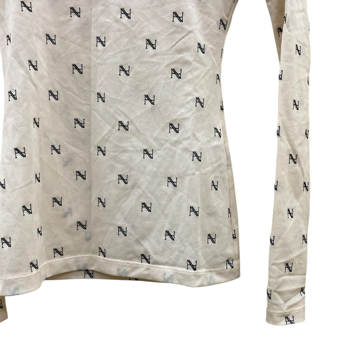 ヘンネ HAENGNAE KISHIMEN LOGO TOP 長袖カットソー 1222010602 ベージュ サイズ：Ｆ HAENGNAE(ヘンネ) KISHIMEN LOGO TOP長袖カットソー1222010602