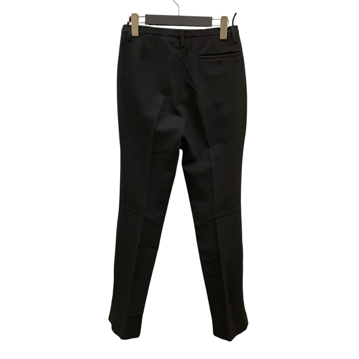PRADA ウール クロップドパンツ ブラック PRADA(プラダ) 三角プレート付リナイロンカーゴパンツ22Y900