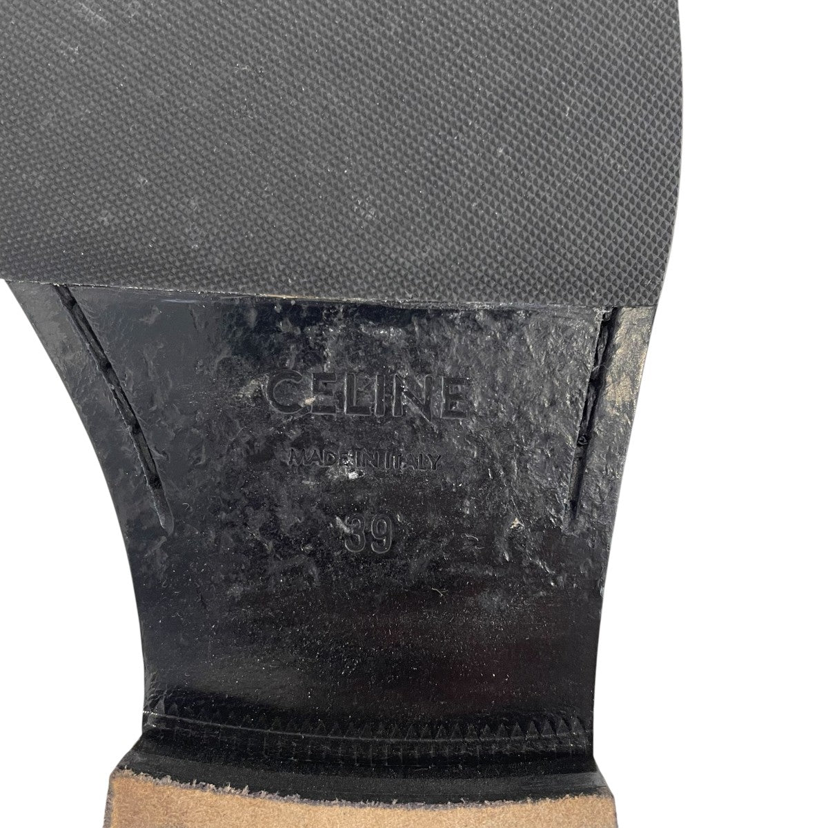 CELINE　ファーブーツ　オールドセリーヌ　39　ビンテージ CELINE(セリーヌ) ローファー カーフレザー 靴 シューズ (CELINE