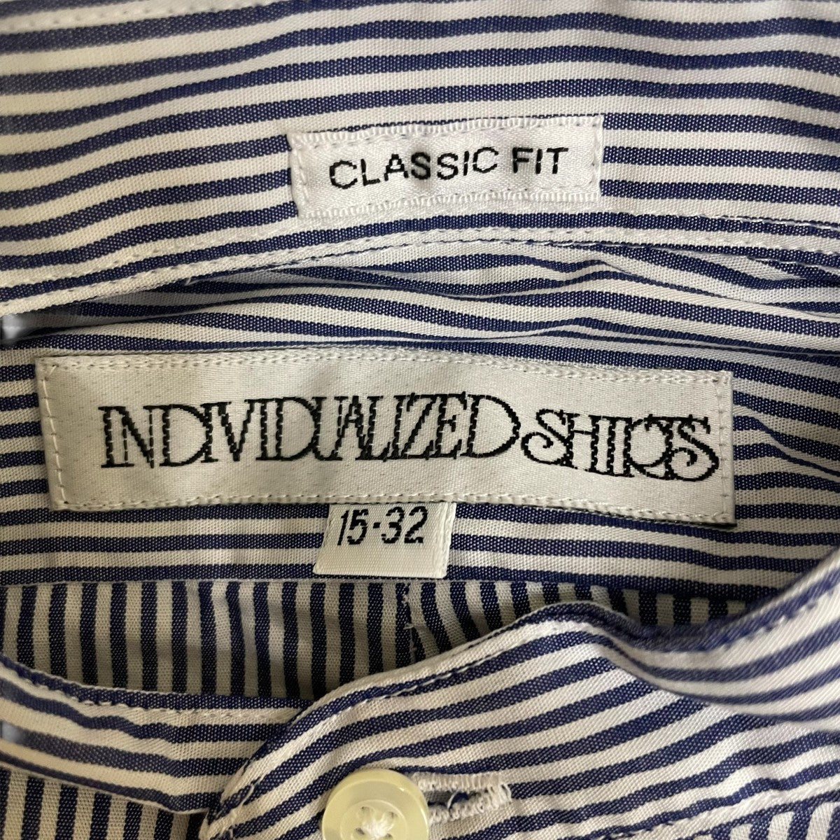 INDIVIDUALIZED SHIRTS バンドカラーシャツ 15-32
