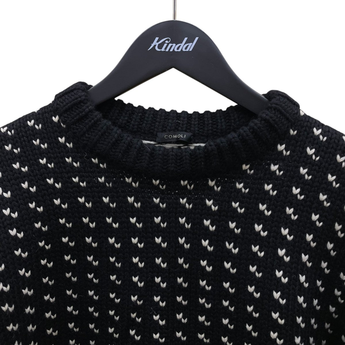 comoli カシミヤ ニット パーカー コモリ 3 COMOLI(コモリ) バーズアイ カシミヤセーターN03-06010 N03
