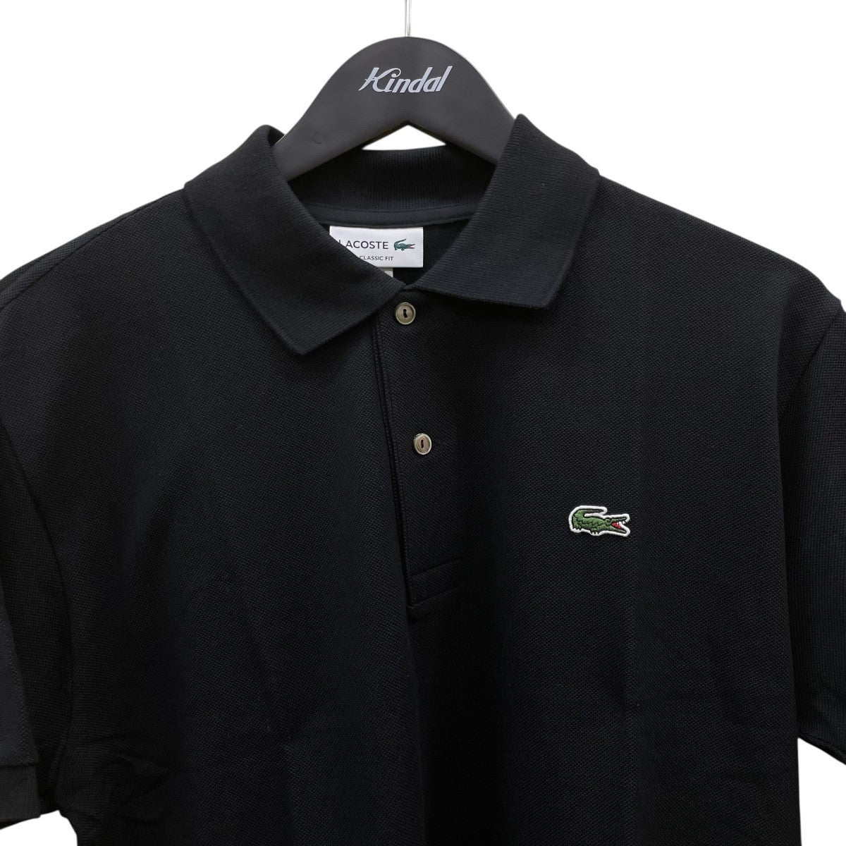 美品　ラコステL1212AL ブラック LACOSTE ラコステ 半袖ポロシャツ ゴルフウエア メンズ