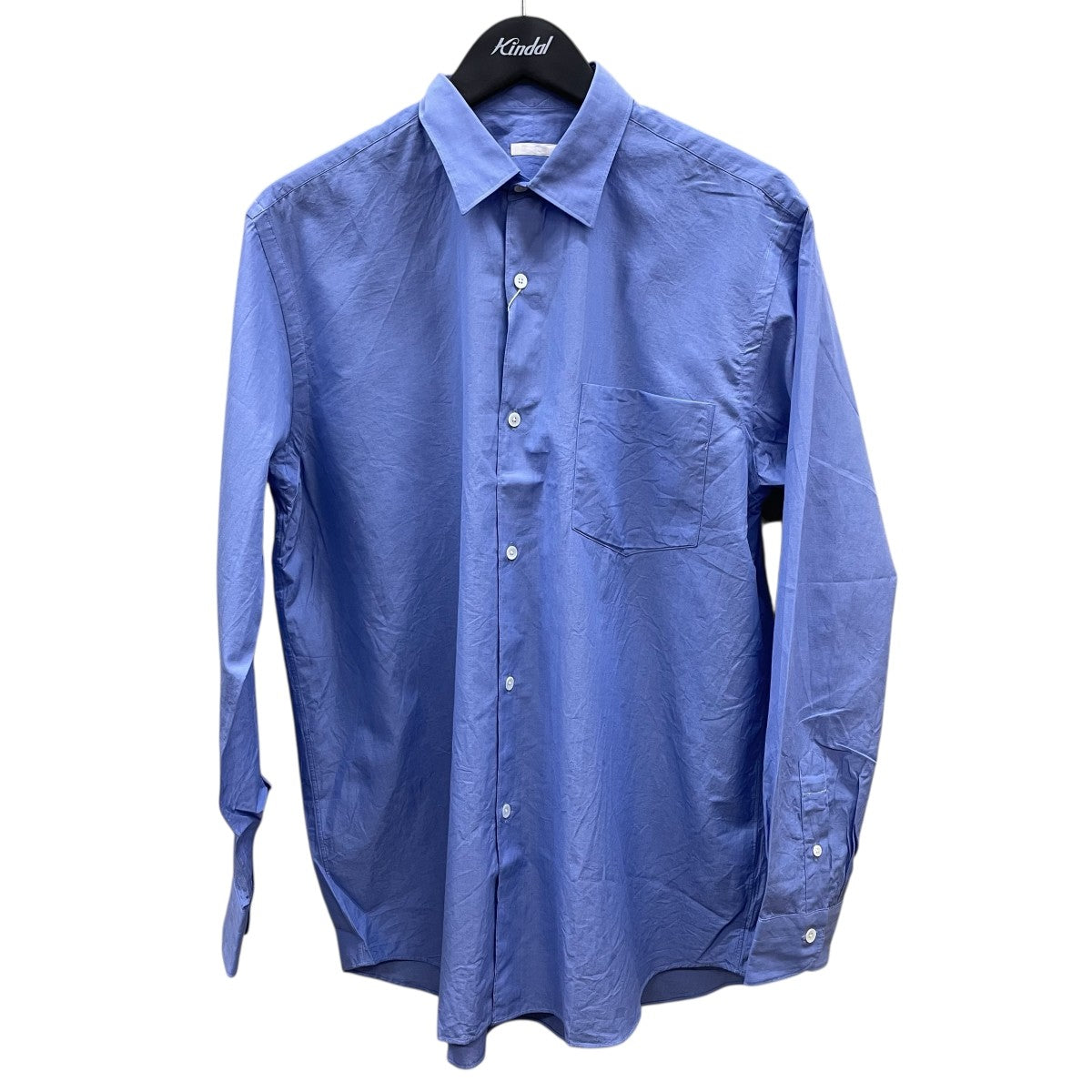 COMOLI コモリ 22AW W03-02001 新型コモリシャツ SAX STRIPE