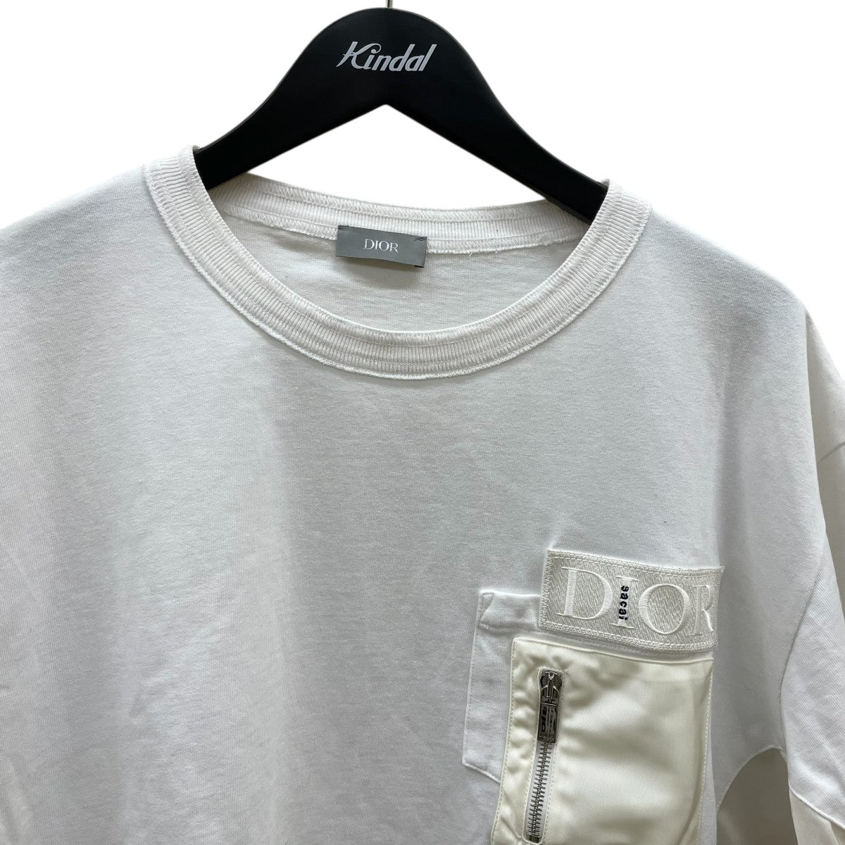 DIOR sacai 21AW ロゴワッペン スウェット ホワイト白S