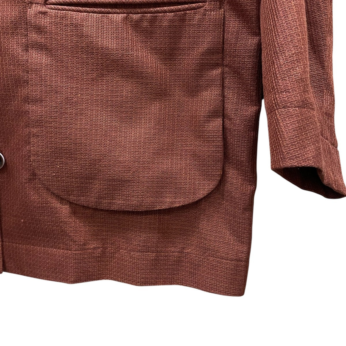 Geometric Silk Cotton Jacquard CoatMM23SS CO009