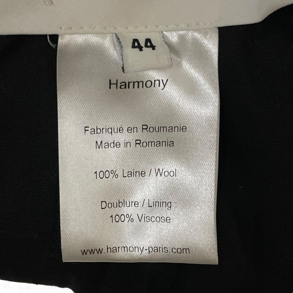 HARMONY(ハーモニー) ウールスラックスAWO009-HTR003 AWO009