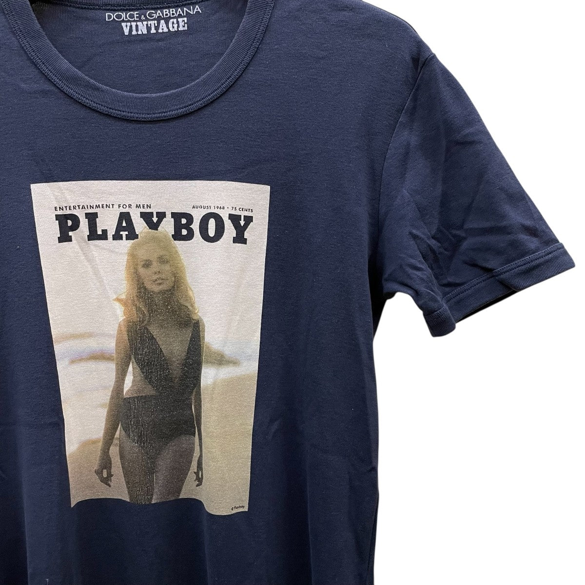 DOLCE ＆ GABBANA PLAYBOY VINTAGE TEE半袖TシャツG8Q89T G7DL2