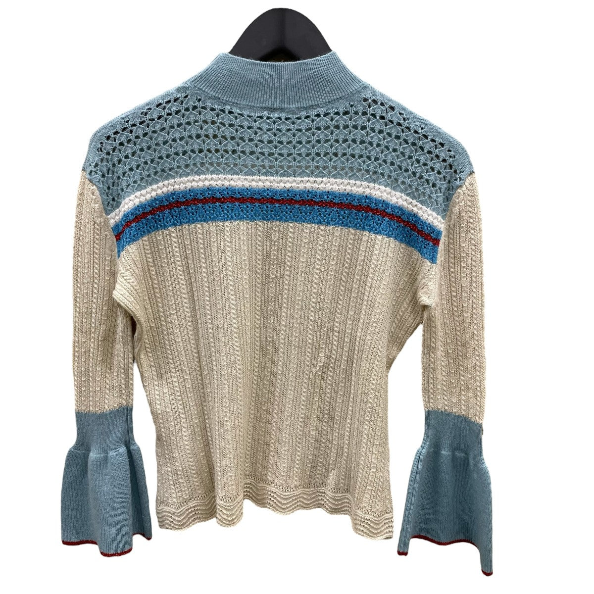マメクロゴウチ ケーブルニット セーター 長袖 ウール モヘヤ混 1 S  