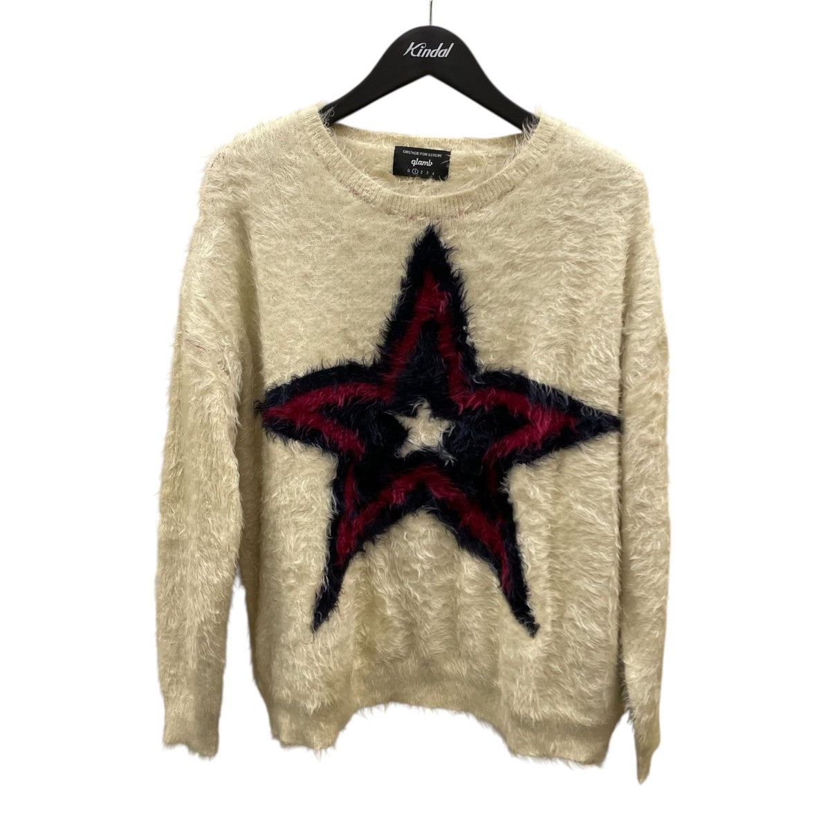 glamb bearニットセーター glamb(グラム) glamb Star knitプルオーバーニットセーター