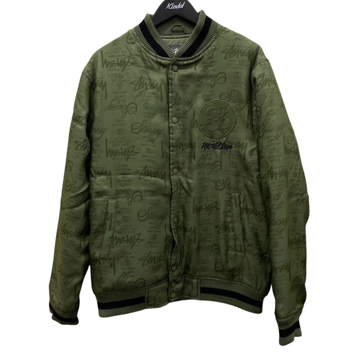 STUSSY ステューシー 中綿ジャケット AUTHENTIC GEAR stussy(ステューシー) OLD STUSSY Gear 中綿ブルゾン オリーブ サイズ