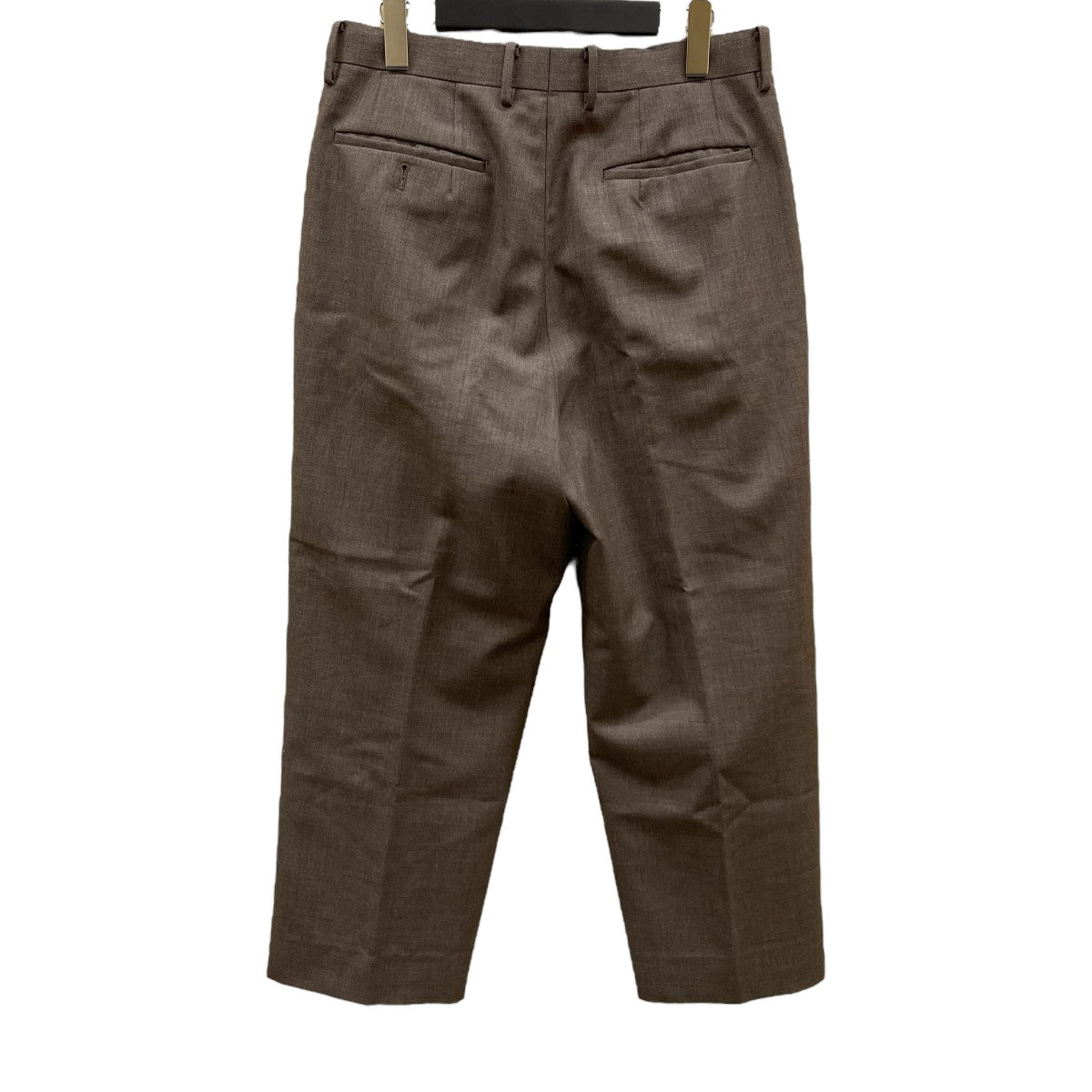 パンツ AURALEE BLUEFACED WOOLCHECK SLACKS SPORTIVO [Bluefaced wool check slacks brown]