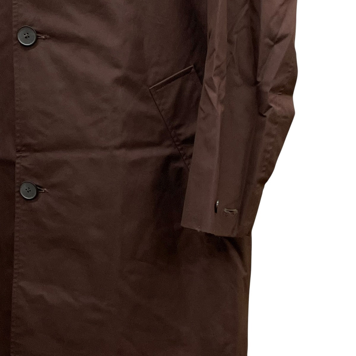 PLEATED CUFF TRENCH COATステンカラーコート