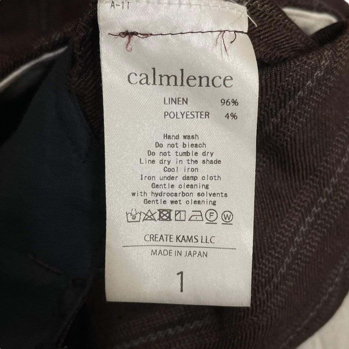 calmlence(カームレンス) Triple Pleated Wide Dobby Stripe