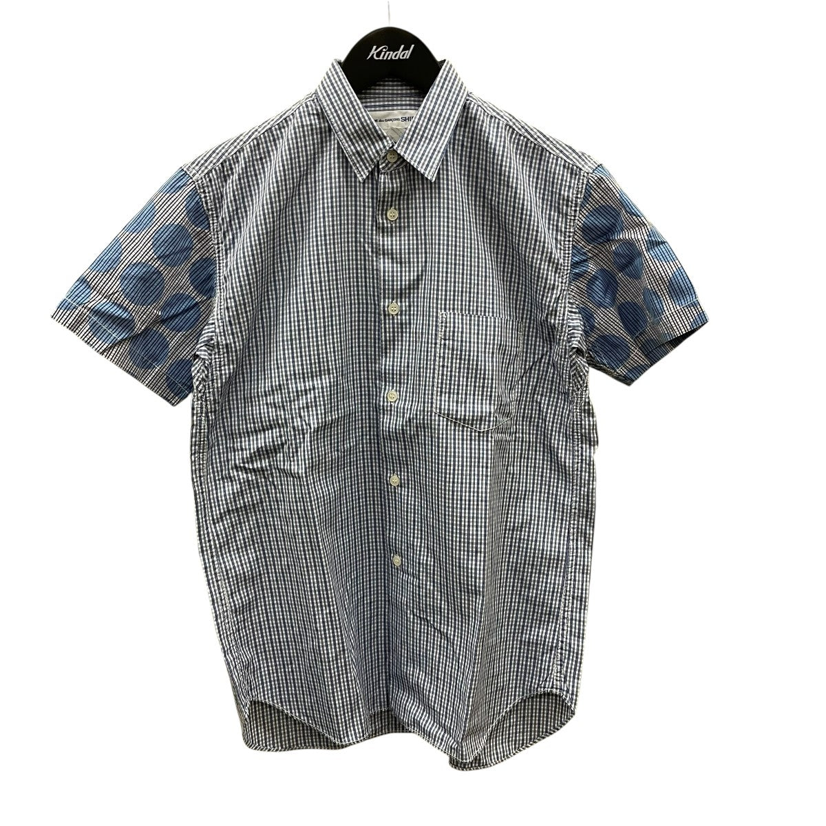 コムデギャルソン チェックシャツ COMME des GARCONS SHIRT】【パッチワーク】【フランス製