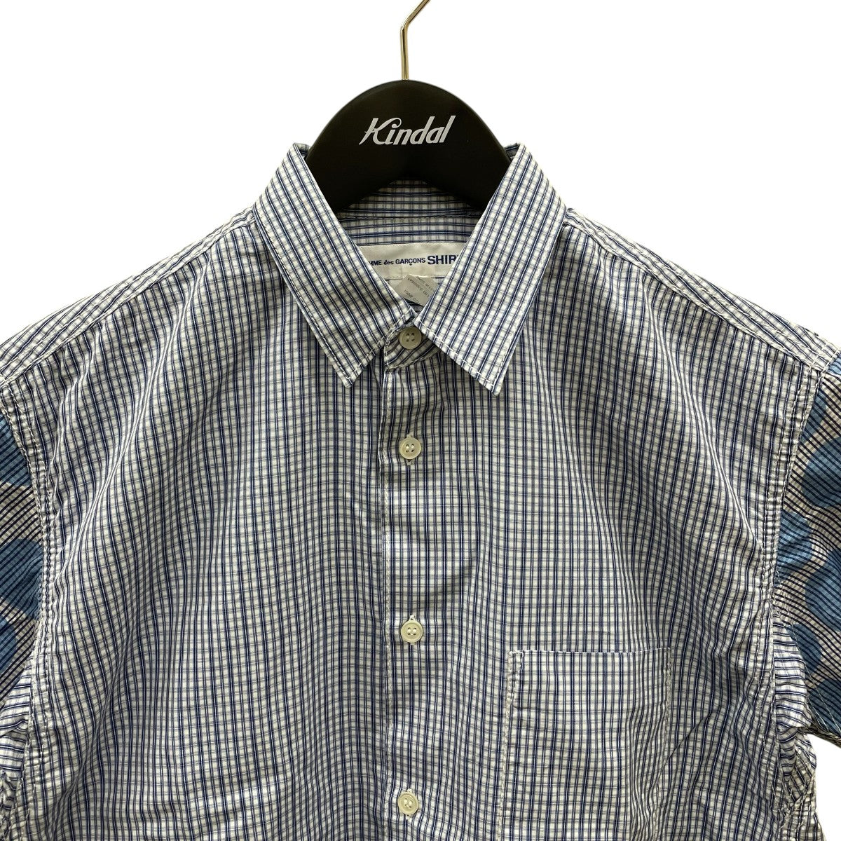 コムデギャルソン チェックシャツ COMME des GARCONS SHIRT】【パッチワーク】【フランス製