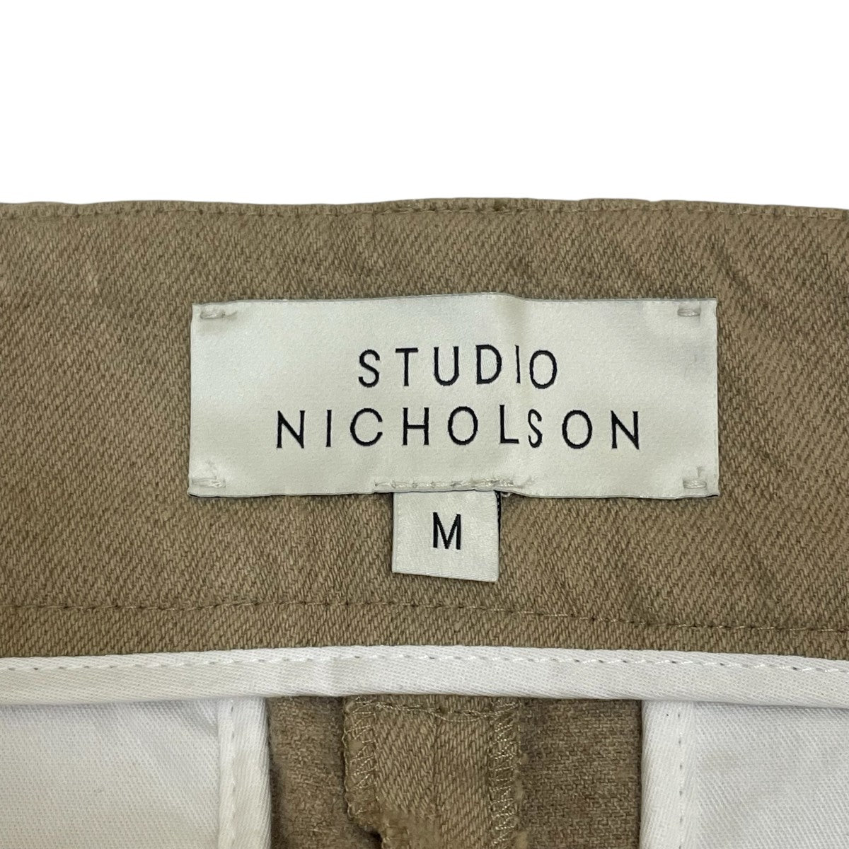 ユーズド 古着 スタジオニコルソン ワイドパンツ ベージュ モード デザイン スタジオニコルソン STUDIO NICHOLSON STUDIO NICHOLSON ワイド