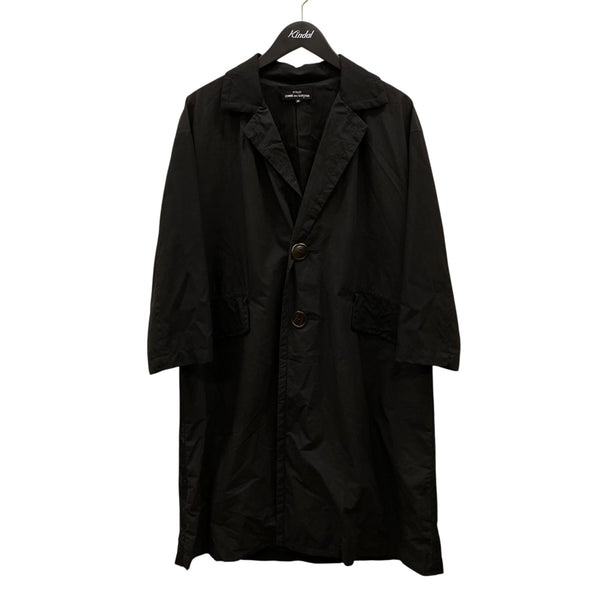 美品✨トリココムデギャルソン　厚手　丸襟ツイード　コート　黒　S アーカイブ トリココムデギャルソン】コート ツイード 丸襟 厚手 Mサイズ 黒