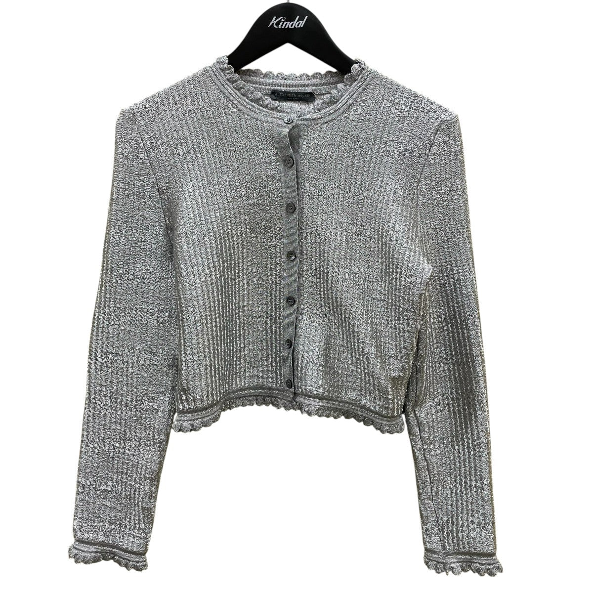 Alexander McQueen ショールカラー アシンメトリー カーディガン ALEXANDER McQUEEN(アレキサンダーマックイーン) カーディガン