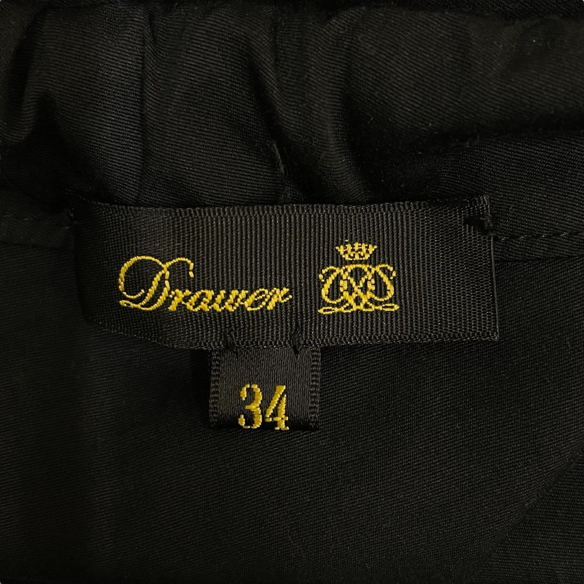 Drawer ドゥロワー コットン バックファスナープルオーバー ブラック DRAWER 新品同様/ Drawer ドゥロワー 6521-299-0990 コットン