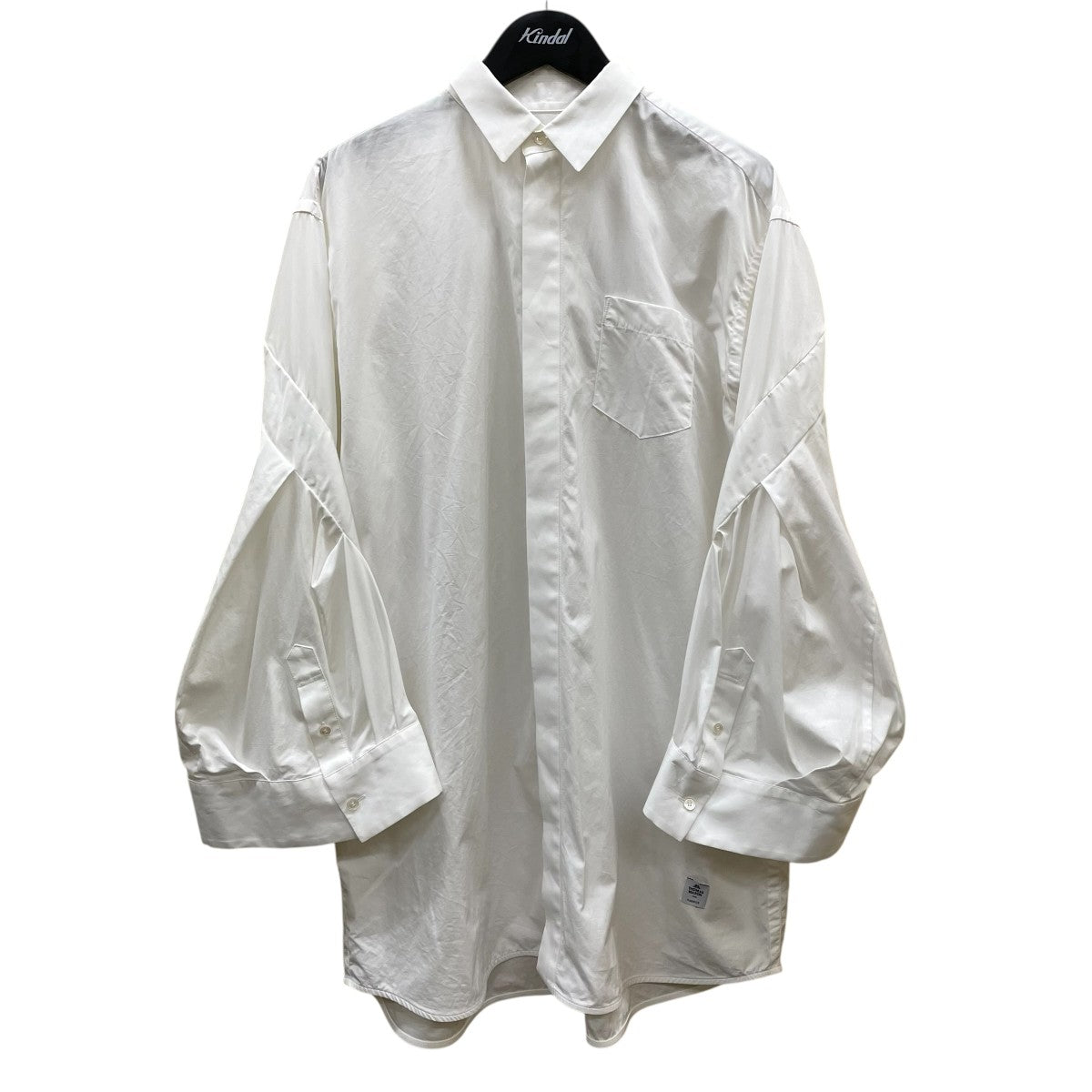 sacai×THOMAS MASON Thomas Mason Cotton Poplin Dress長袖シャツ23 06627 古着・中古-1枚目のアイテム画像