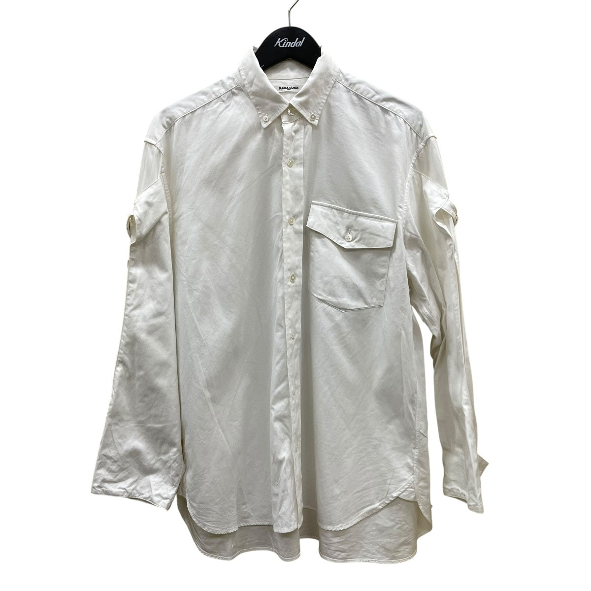 FUMIKA UCHIDA ブルーシャツ　36 FUMIKA_UCHIDA/ART PIQUE WING-COLLAR NO-SLEEVE WAISTCOATS BIB