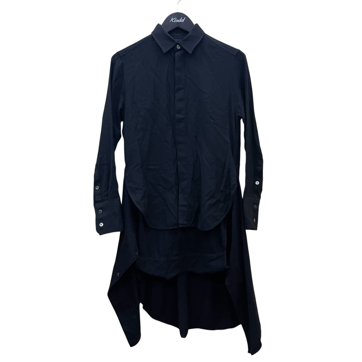 GROUND Y(グラウンドワイ) CREPE de CHINE CURVED HEMLINE